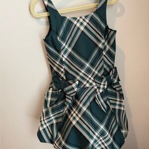 The Children's Place Green Plaid Formal Dress